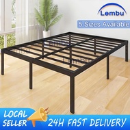 Queen Bed Frame Single Size Double Bed Frame Black Single Simple Metal King Bed Frame Duty Heavy Iron Bed katil 床架