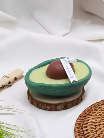 Avocado Scented Candle Sage And Sea Salt Handcrafted With Stone Wax Celebrations Anniversaries Birth