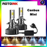 AOTOINK 1 pair H4 H7 Car LED Headlight Bulb H1 H3 H11 H27 880 9005 HB3 9006 HB4 LED Fog Light 3000K 