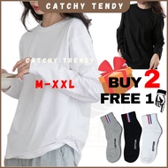 Women Oversized Shirt Women Clothes Long Sleeve T Shirt Women Plus Size Baju Perempuan Baju Lengan Panjang (ABLS-002)