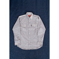 Adelaide Denim 10.75oz Hickory Work Shirt Long Sleeve
