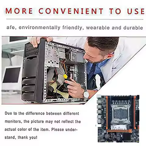 bestbest X99H Desktop Motherboard+E5 2620 V3 CPU B85 LGA2011-3 4X DDR4 REG ECC RAM Slots M.2 PCIE SA