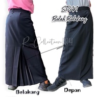 Rok SPAN REMPEL BELAH BELAKANG Hitam Putih Coklat Pramuka Abu SMA Kerja Sekolah Formal Kantor