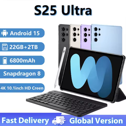 NEW Original Pad S25 Ultra Global Edition Tablet PC 10.1 inch Snapdragon 8 20000mAh Screen 22GB+2TB 