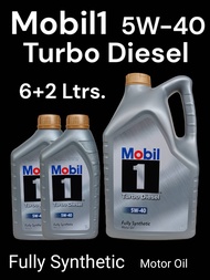 Mobil1 Turbo Diesel 5W40 Fully Synthetic Motor oil ขนาด6ลิตร น้ำมันเครื่องดีเซลสังเคราะห์แท้100% มีข