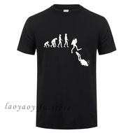 Tee Shirt Men Humorous Diver | Tee Shirt Diving Evolution | Shirt Diving Man - Man Shirt XS-6XL