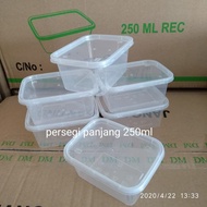 THINWALL LONG BOX 250 ML - 250ML CONTENTS 25PCS - FOOD CONTAINER BOX