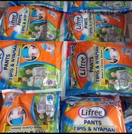 popok Pampers celana dewasa lifree sachet ukuran M L XL