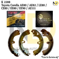 TOYOTA COROLLA AE80 / AE82 / LE80 / CE80 / EE80 / EE90 / AE111 BRAKE SHOE K2288