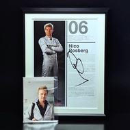 Framed Nico Rosberg Autograph Mercedes AMG F1 Team - F1 Memorabilia