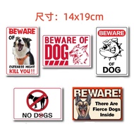 Beware of Aggressive Dogs, Do Not Approach, Warm Reminder, English Foreign Trade DOG Do Not Enter Si