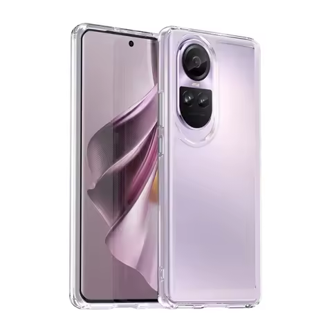 For OPPO Reno 10 Pro 5G Case Transparent Cover Reno 10 Pro Fundas Candy Color Soft Flexible TPU Clea