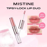 [COD] Mistine Tipsy-Lock Double-Ended Lip Cream Gloss Long-Lasting Non-Sticky 1.5g Cup Best Seller D