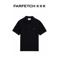 Ami Paris Men's Ami de Coeur Heart Embroidered polo Shirt FARFETCH FARFETCH
