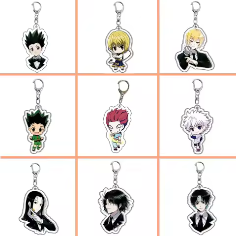 Hunter GON FREECSS Anime Keychain Killua Zoldyck Kurapika Keyring Hisoka Bag Tag