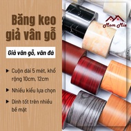 5 METER roll of tape, decal with wood grain motifs, size 10cm, 12cm, length 5 meters like the real t