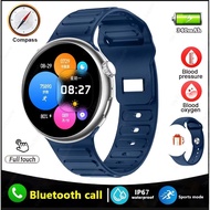 Jam Tangan Pintar Kompas Kiblat Pelacak GPS Panggilan Bluetooth Pemantau Tekanan Darah Kesehatan Jam