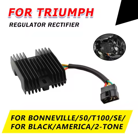 For TRIUMPH Bonneville 50 T100 SE 2-Tone 2Tone T 100 Black America Motorcycle Accessories Voltage Re