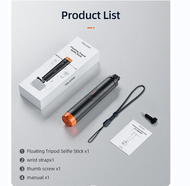 【EX SHOP】 TELESIN Tripod Floating Selfie Stick for Insta360 X5/X4/X3/ACE/PRO/GO3/GO3S DJI OSMO Actio