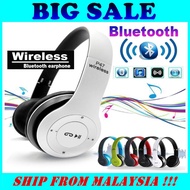 ~Ship From KL~ P47 Wireless Bluetooth Headphones P47 Fon Kepala Bluetooth Tanpa Wayar Bluetooth earp