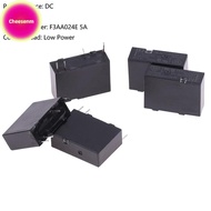 Cheesenm 5PCS 24V Relay F3AA024E 5A 24VDC F3AA012E F3AA005E Normally Open 4 Feet Relay 5A SG