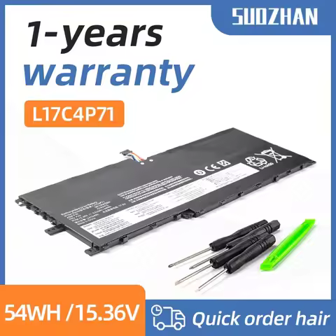 SUOZHAN New 01AV474 Battery For Lenovo ThinkPad X1 YOGA GEN 3 2018 01AV475 L17M4P71 L17C4P71 SB10K97