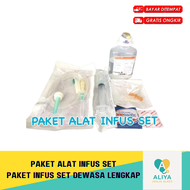Paket infus set dewasa Lengkap (siap pakai)