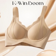 K-WinBoom 34-42BCD Plus Size Seamless Breathable Sexy Deep V Push-Up Bra Comfortable Frameless Under