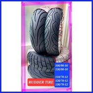 ❤ ❂ Rudder Tubeless Tire 100/90-12, 110/90-12, 110/70/12, 120/70/12, 130/70/12, 110/90-10, 120/90-