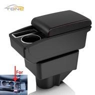 For Ford Fiesta Armrest Car Storage Box For Ford Fiesta 3 Car Armrest Box 2011-2018 Accessories Car 