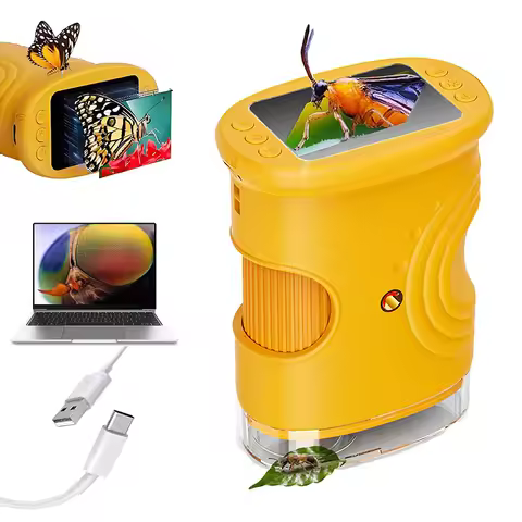 Wonder Quest 4K Microscope Loupe Magnifier with Light Wonderquest Discovery Microscope 4K Magnifying