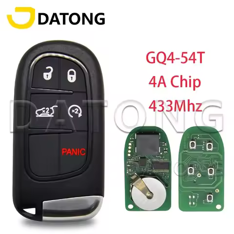 Datong World Car Remote Control Key For Chrysler Jeep Cherokee Dodge RAM Durango FCC GQ4-54T 434Mhz 