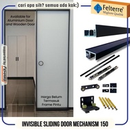 Rel Sliding Ghost Door Track FELTERRE Mechanism 150 cm | hidden tersembunyi - robinshop3