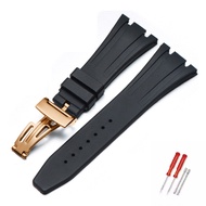 Silicone Watch Straps Watchband For AP 15400 15202 15500 15703 26470SO Royal Oak Offshore Mens Sport
