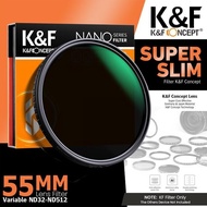 - KNF Concept 55mm Lens Filter Nano-X Variable Fader NDX ND32-512