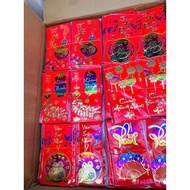 Set of 6 Lixi Velvet pressed with a pair of Five-Colored birds with 3D embossed needle printing