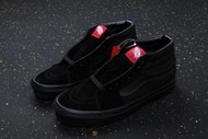 VANS SK8-MID REISSUE 麂皮 帆布 黑色 全黑 中筒 滑板鞋 男女鞋