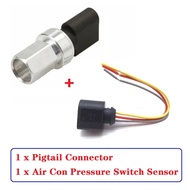 Air Conditioning Pressure Switch Sensor+Connector for Audi A2 A4 A6 A8 Seat Exeo 3R0959126 ,8E095912
