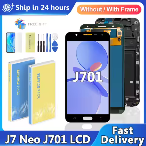TFT For Samsung J7 Neo J701 J701F J701M LCD Display Touch Screen Digitizer Assembly Replacement For 