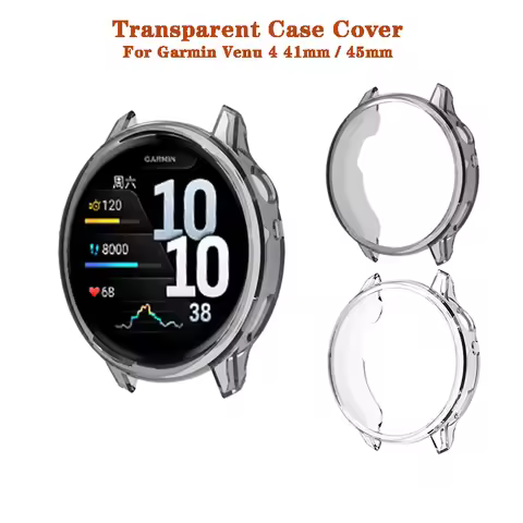 Soft TPU Clear Casing Shell Protective Case Cover for Garmin Venu 4 4s 41mm 45mm Venu4