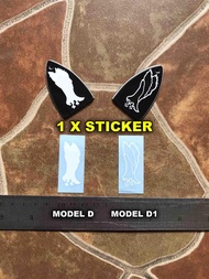 Sticker Eagle Hawk Falcon Logo Tutup Trussrod Prs Guitars Private 25th Anniversary Stock Headstock G
