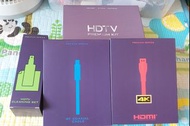 全新HDTV 套裝(HDMI接駁線、RF Coaxial線、HDTV清潔套裝)