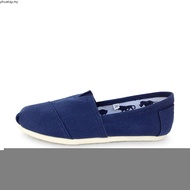 Toms Thomas Shoes Canvas Shoes Pure Color Flat Casual Couple kasut loafer Toms Shoes Slip on Shoes