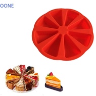 OONE Silicone Cake Mold, Creative DIY Triangle Baking Mold, Food Grade 8 Grids Non-Stick Heat Resist