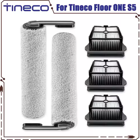 Compatible for Tineco Floor ONE S5 / S5 Pro 2 / S5 Pro / S5 Blue Vacuum Cleaner Roller Brush and Fil