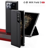 Smart Window Phone Case Flip Leather Protector for Xiaomi Mix Fold 3 MixFold3 Case Covers