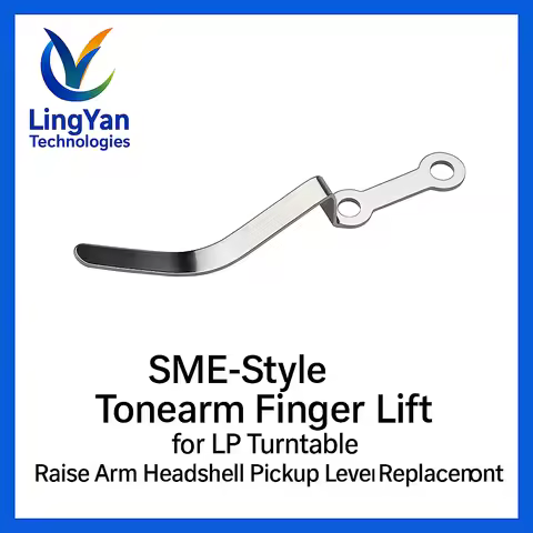 SME-Style Tonearm Finger Lift for LP Turntable | Raise Arm Headshell Pickup Lever Replacement Part