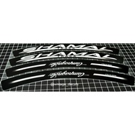 Sticker decals replacement campagnolo shamal black track 1st gen 1 atlanta 1996