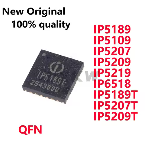 5/PCS New Original IP5189 IP5109 IP5207 IP5209 IP5219 IP6518 IP5189T IP5207T IP5209T QFN Power manag