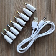 Table Lamp Charger Cable Round Hole Round Head Small Fan Universal usb to dc3.5mm5.5 Power Data dc5v